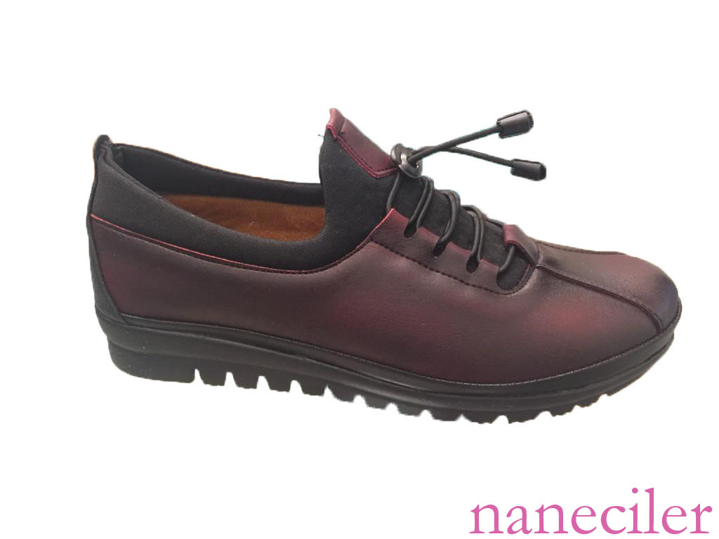 bordo çok ama çok rahat bayan ayakkabı - comfortble wholesale women shoes